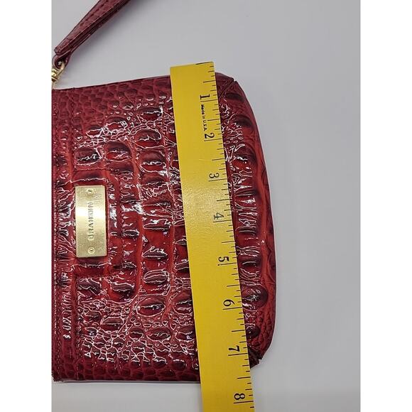 BRAHMIN Melbourne Betty Lacquer Red Glossy Zip Wristlet Clutch Red NWOT Has Card - Picture 14 of 16